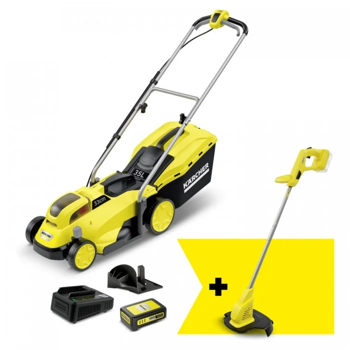 Аккумуляторная газонокосилка Karcher LMO 18-33 + LTR 18-25 + аккумулятор 18 В (9.612-112.0)